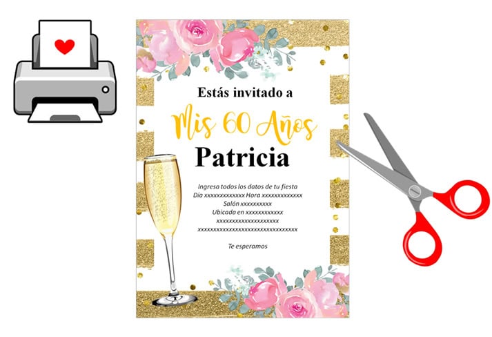 Tarjetas de Cumpleaños: Invitaciones de Cumpleaños par…  Invitacion  cumpleaños adultos, Invitaciones de cumpleaños para imprimir gratis,  Invitaciones de cumpleaños